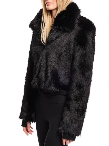 Sam. Women's Brandi Faux-Fur Bolero Jacket | Thumbnail 4 Sam. Women's Brandi Faux-Fur Bolero Jacket | Thumbnail 4