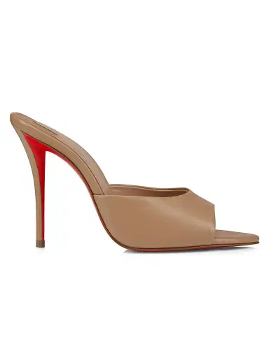 Christian Louboutin Women's Miss Z 100MM Leather Mule Sandals - Blush - Size 12 | Thumbnail 1 Christian Louboutin Women's Miss Z 100MM Leather Mule Sandals - Blush - Size 12 | Thumbnail 1