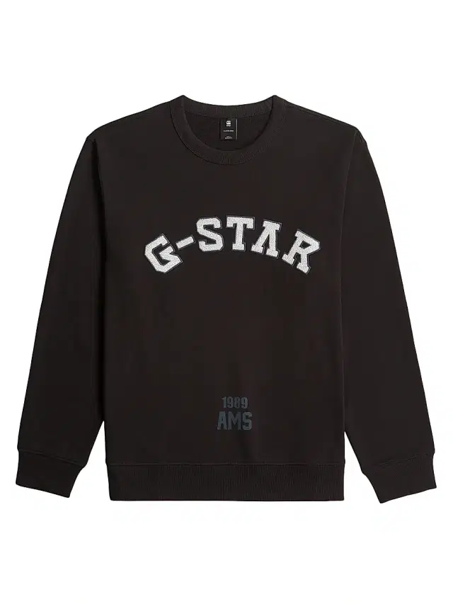 Men's Logo Cotton Relaxed-Fit Sweater - Dark Black
