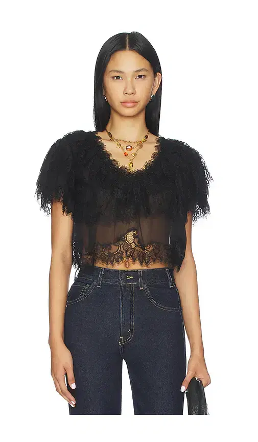 LoveShackFancy Vienne Top