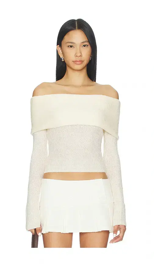Off Shoulder Knit Top