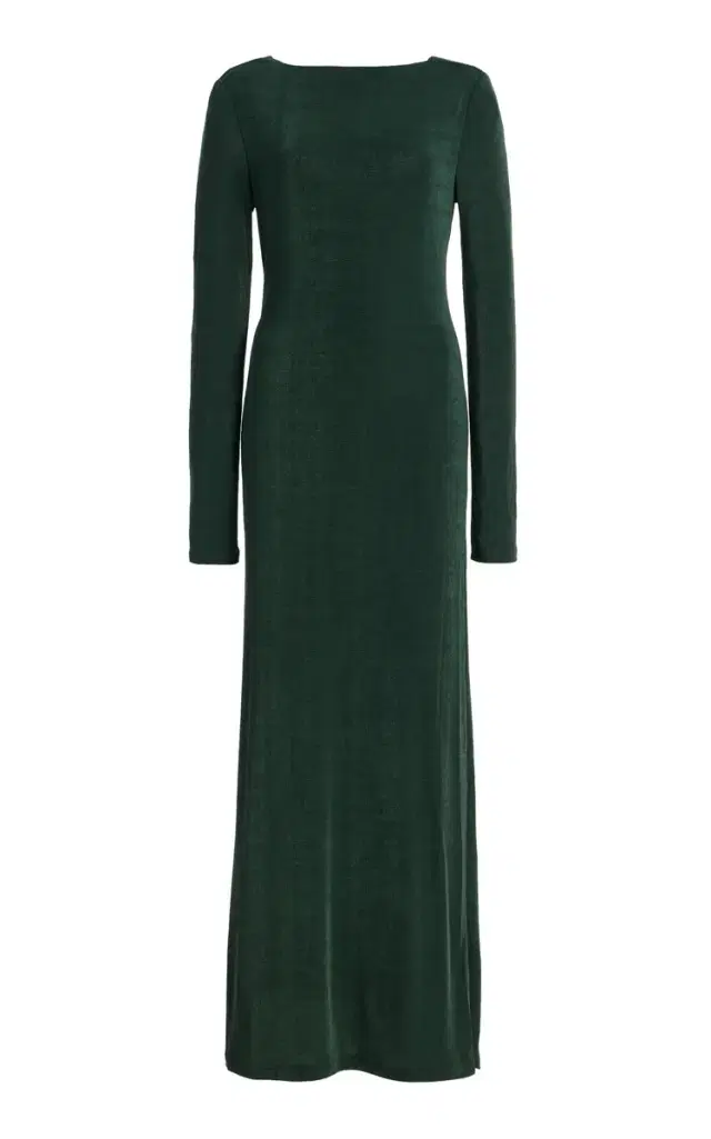 Significant Other Luna Draped Jersey Open-Back Maxi Dress
