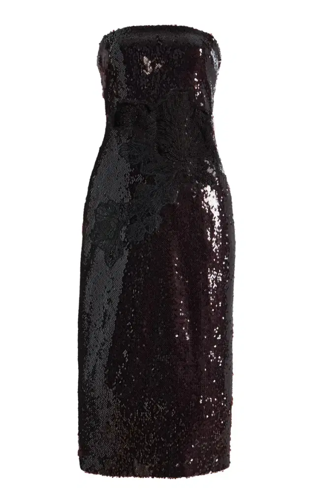 Exclusive Keenan Strapless Sequin Dress