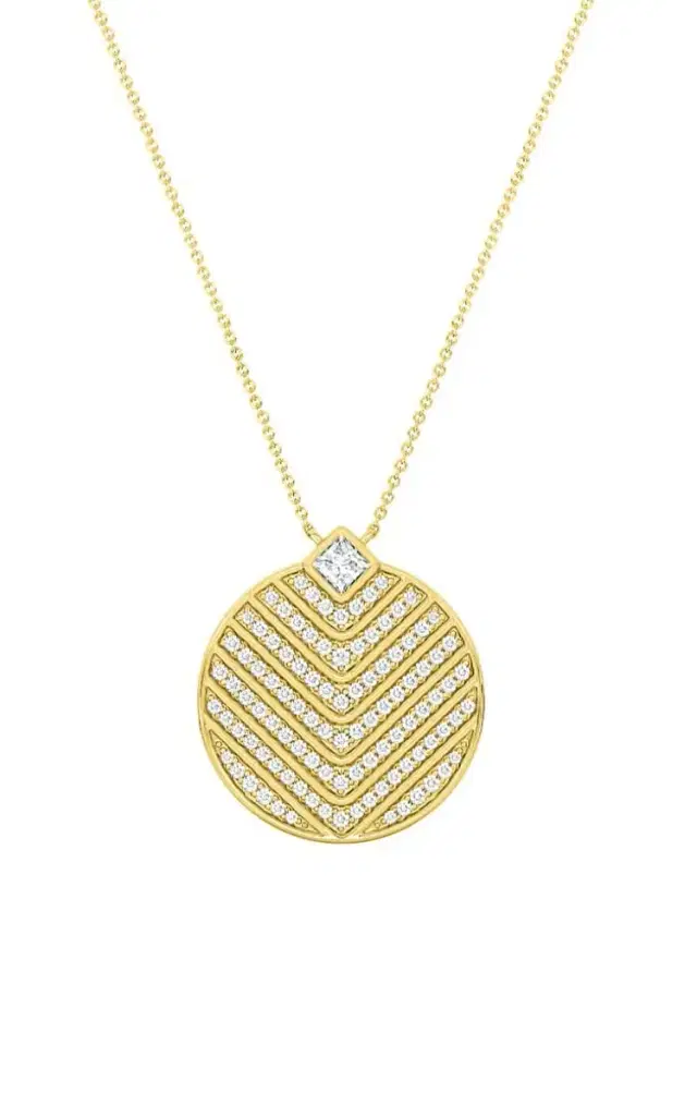 Veni Diamant Pave Diamond Medallion Necklace