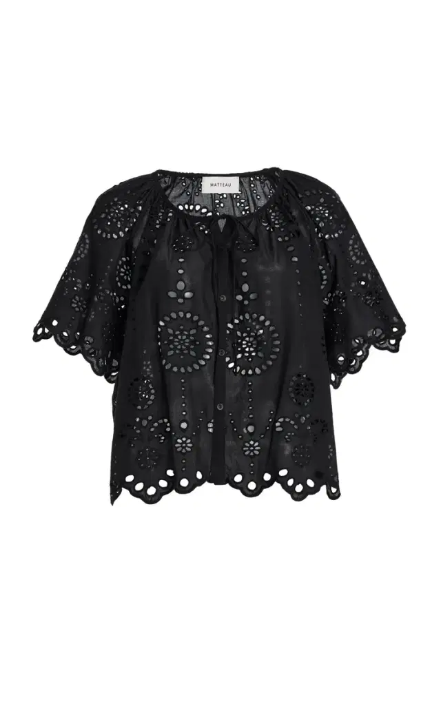 Cotton Broderie Anglaise Top