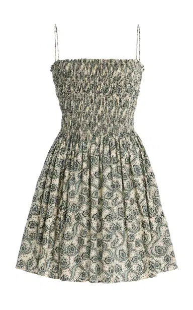Matteau Shirred-Bodice Cotton Mini Dress | Thumbnail 6