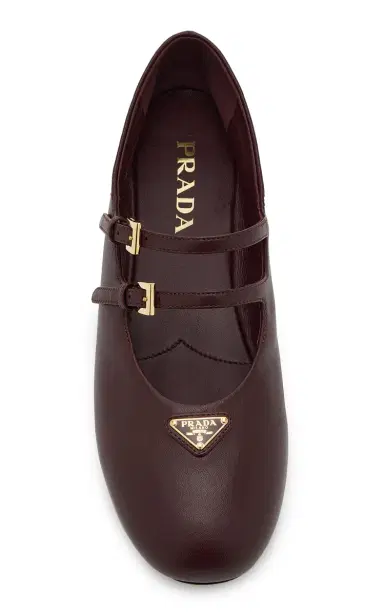 Prada Leather Ballet Flats | Thumbnail 3