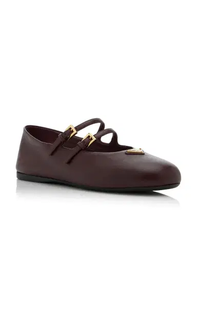 Prada Leather Ballet Flats | Thumbnail 4