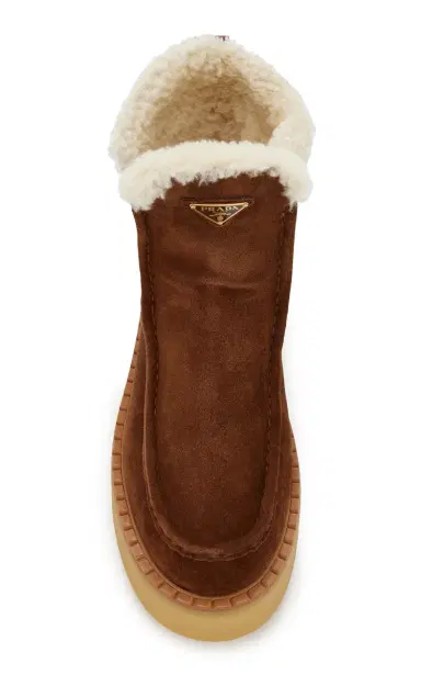 Prada Shearling Ankle Boots | Thumbnail 3 Prada Shearling Ankle Boots | Thumbnail 3