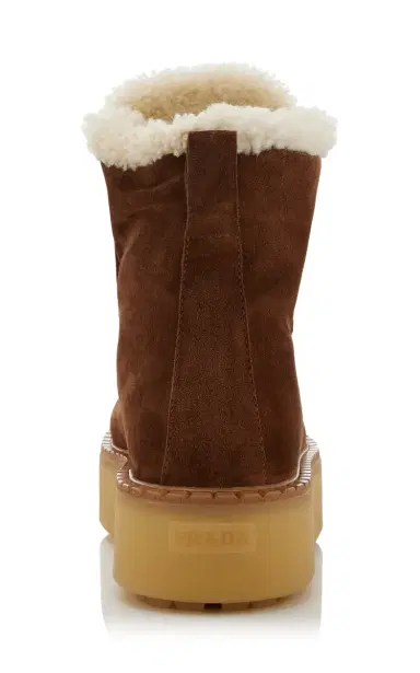 Prada Shearling Ankle Boots | Thumbnail 5 Prada Shearling Ankle Boots | Thumbnail 5