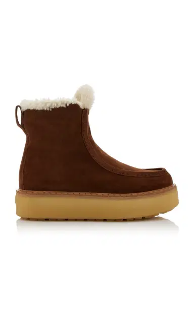 Prada Shearling Ankle Boots | Thumbnail 1 Prada Shearling Ankle Boots | Thumbnail 1
