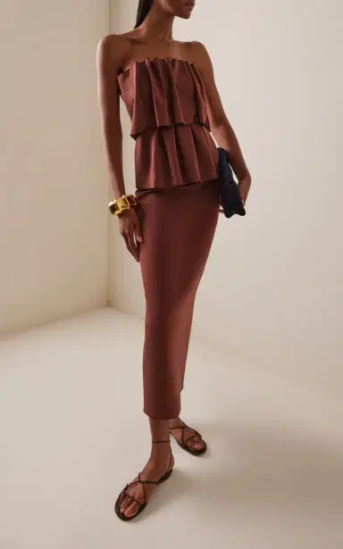House of Dagmar Sculpted Midi Dress | Thumbnail 2