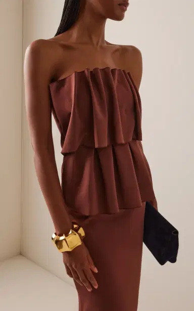 House of Dagmar Sculpted Midi Dress | Thumbnail 3