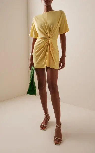 Significant Other Carrey Twisted Jersey Mini T-Shirt Dress | Thumbnail 3
