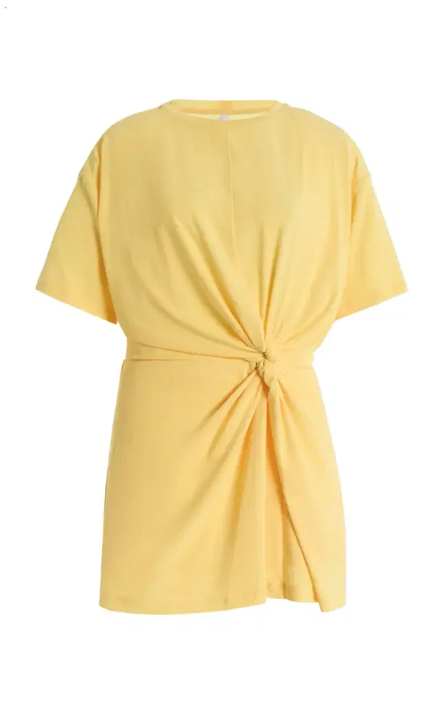 Significant Other Carrey Twisted Jersey Mini T-Shirt Dress
