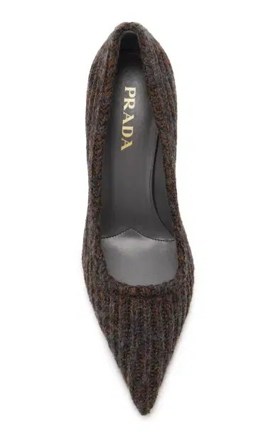 Prada Knit Wool Pumps | Thumbnail 3