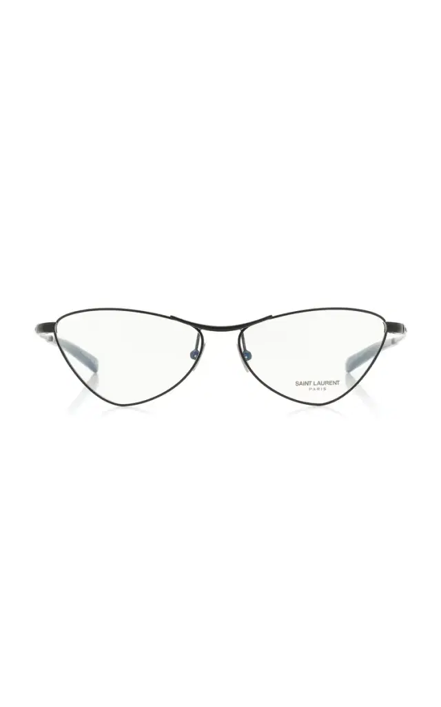 Saint Laurent Cat-Eye Metal Glasses