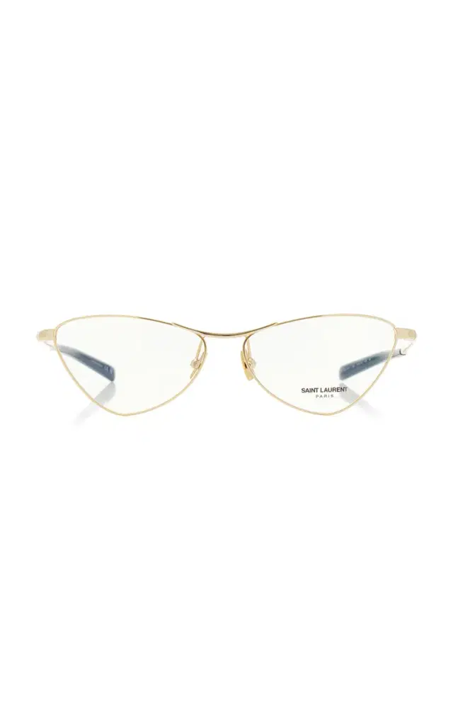 Saint Laurent Cat-Eye Metal Glasses