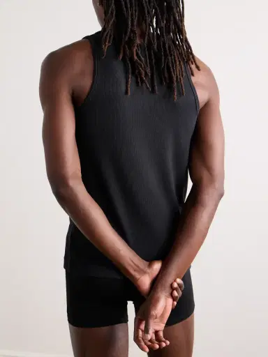 CDLP Ribbed Stretch Lyocell and Cotton-Blend Tank Top - Men | Thumbnail 3