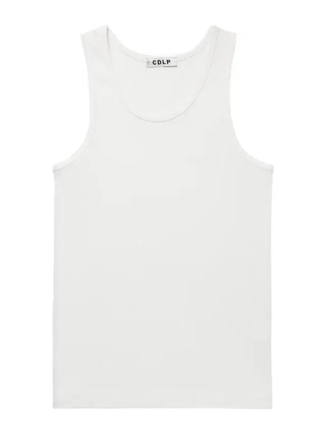 Ribbed Stretch Lyocell and Cotton-Blend Tank Top - Men