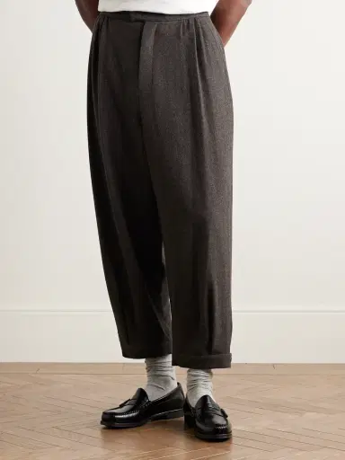 Amomento Tapered Wool Trousers - Men | Thumbnail 3