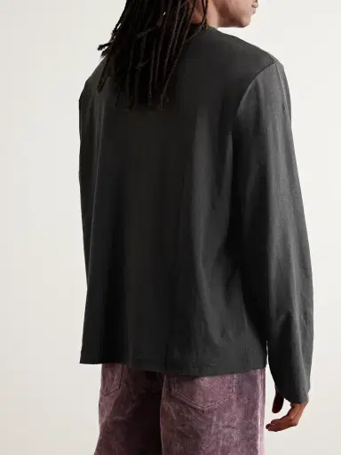 Acne Studios Printed Organic Cotton And Hemp-blend Jersey T-shirt | Thumbnail 3 Acne Studios Printed Organic Cotton And Hemp-blend Jersey T-shirt | Thumbnail 3