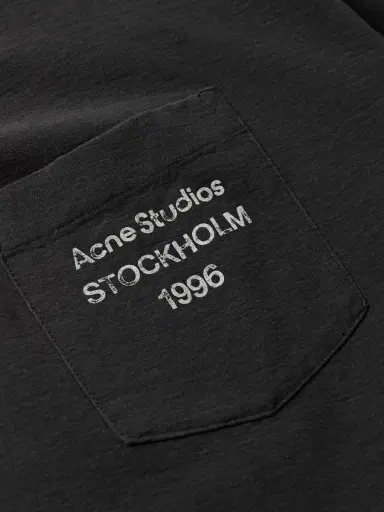 Acne Studios Printed Organic Cotton And Hemp-blend Jersey T-shirt | Thumbnail 4 Acne Studios Printed Organic Cotton And Hemp-blend Jersey T-shirt | Thumbnail 4
