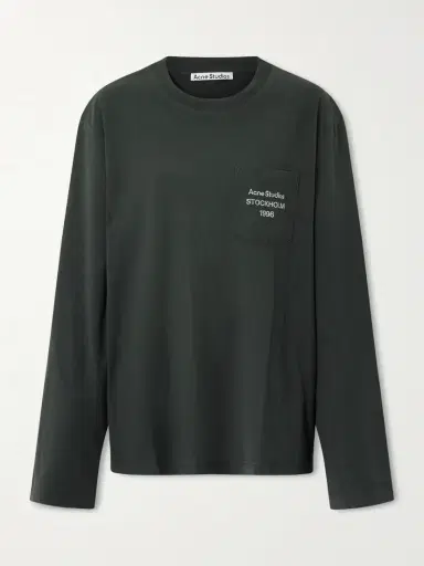 Acne Studios Printed Organic Cotton And Hemp-blend Jersey T-shirt | Thumbnail 5 Acne Studios Printed Organic Cotton And Hemp-blend Jersey T-shirt | Thumbnail 5