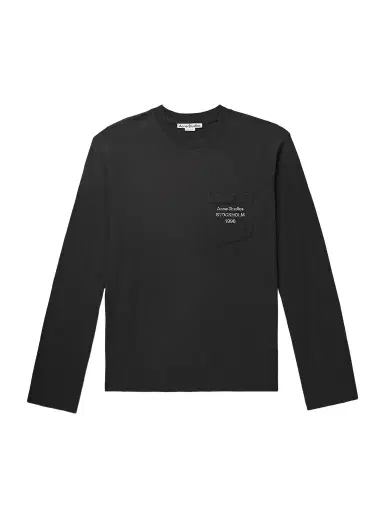 Acne Studios Printed Organic Cotton And Hemp-blend Jersey T-shirt | Thumbnail 1 Acne Studios Printed Organic Cotton And Hemp-blend Jersey T-shirt | Thumbnail 1