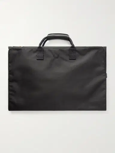 Bennett Winch Trifold Leather-Trimmed Cotton-Canvas Suit Carrier - Men | Thumbnail 2 Bennett Winch Trifold Leather-Trimmed Cotton-Canvas Suit Carrier - Men | Thumbnail 2