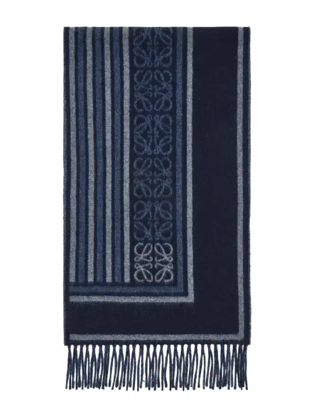 Fringed Wool and Cashmere-Blend Scarf - Men