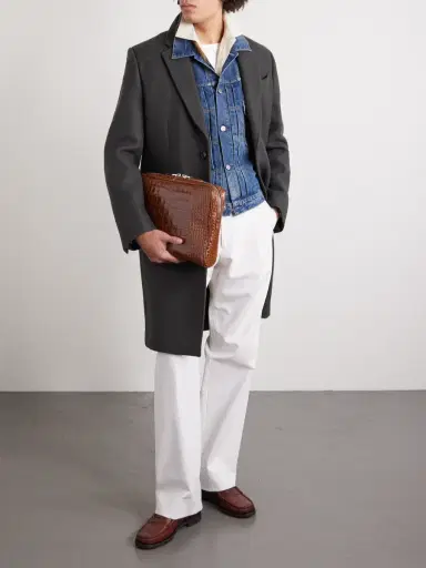 Tom Ford Croc-Effect Leather Pouch - Men | Thumbnail 2 Tom Ford Croc-Effect Leather Pouch - Men | Thumbnail 2