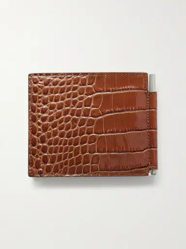 Tom Ford Croc-Effect Leather Billfold Wallet - Men | Thumbnail 2 Tom Ford Croc-Effect Leather Billfold Wallet - Men | Thumbnail 2