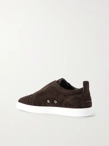 Christian Louboutin St Louis Suede Slip-On Sneakers - Men | Thumbnail 4 Christian Louboutin St Louis Suede Slip-On Sneakers - Men | Thumbnail 4