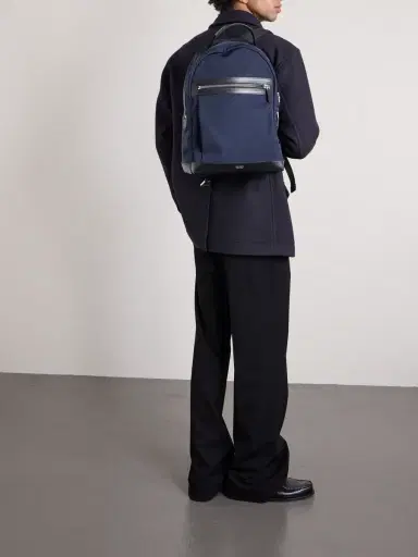 Tom Ford Leather-Trimmed Nylon Backpack - Men | Thumbnail 3 Tom Ford Leather-Trimmed Nylon Backpack - Men | Thumbnail 3