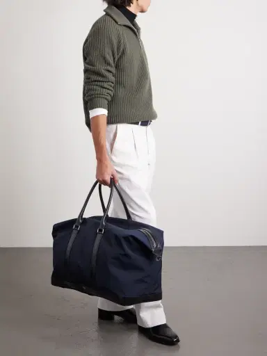 Tom Ford Leather-Trimmed Recycled-Nylon Weekend Bag - Men | Thumbnail 2