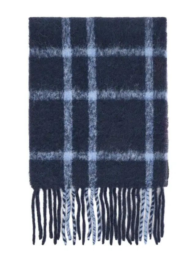 Fringed Checked Alpaca-Blend Scarf - Men