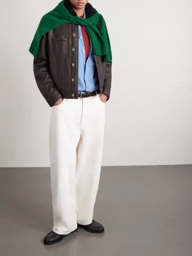 Loewe Shearling Trucker Jacket - Men | Thumbnail 2 Loewe Shearling Trucker Jacket - Men | Thumbnail 2