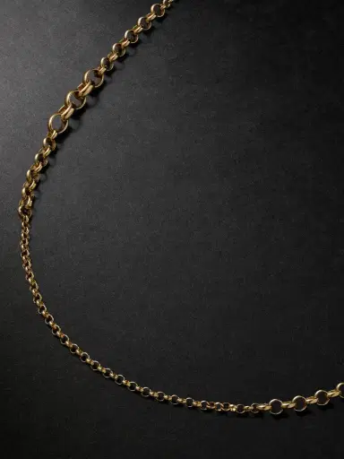 Foundrae Small Graduating Belcher 18-Karat Gold Chain Necklace - Men | Thumbnail 4