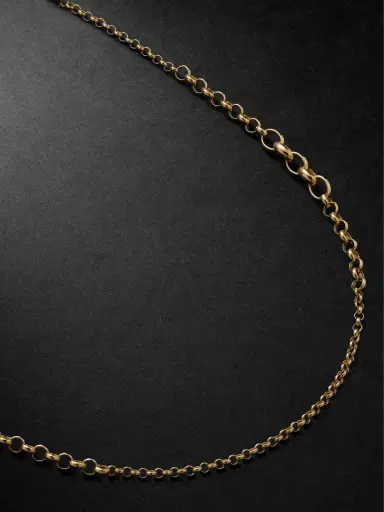 Foundrae Small Graduating Belcher 18-Karat Gold Chain Necklace - Men | Thumbnail 1