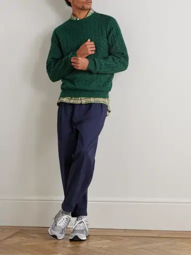 Beams Plus Cable-Knit Wool Sweater - Men | Thumbnail 2