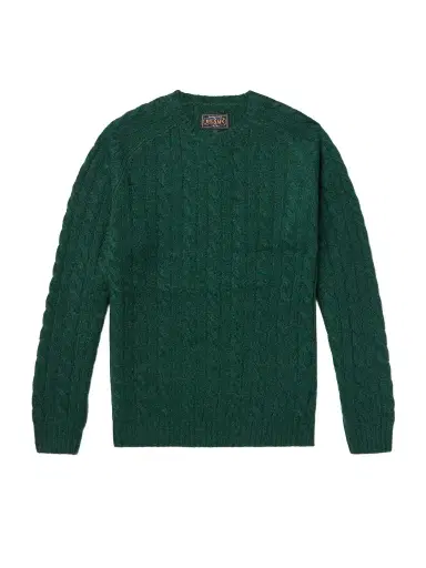 Beams Plus Cable-Knit Wool Sweater - Men | Thumbnail 1