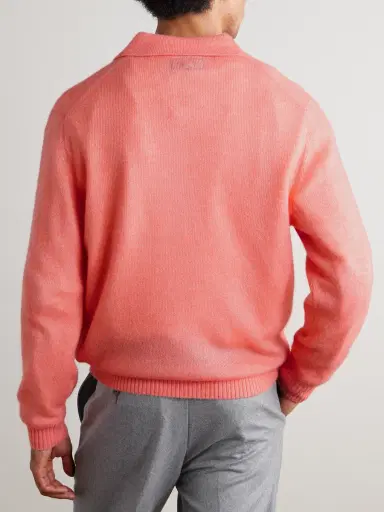 Beams Plus Wool-Blend Polo Shirt - Men | Thumbnail 4