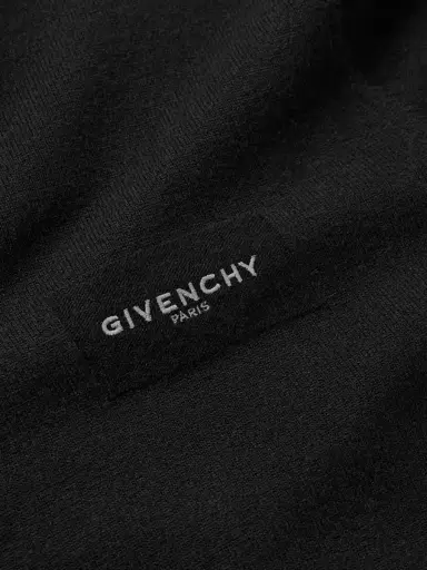 Givenchy Logo-Print Wool and Cashmere-Blend Hoodie - Men | Thumbnail 4 Givenchy Logo-Print Wool and Cashmere-Blend Hoodie - Men | Thumbnail 4