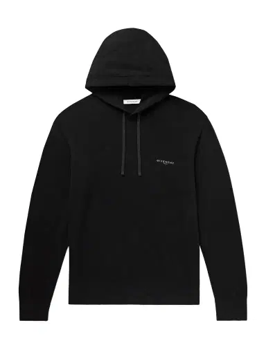 Givenchy Logo-Print Wool and Cashmere-Blend Hoodie - Men | Thumbnail 1 Givenchy Logo-Print Wool and Cashmere-Blend Hoodie - Men | Thumbnail 1