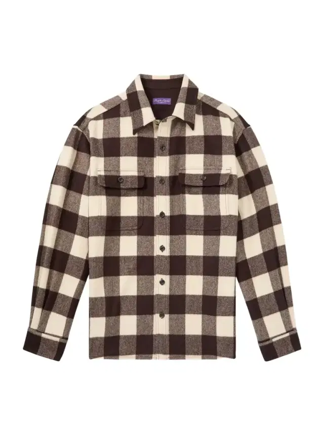 Gable Checked Wool Shirt - Men Gable Checked Wool Shirt - Men