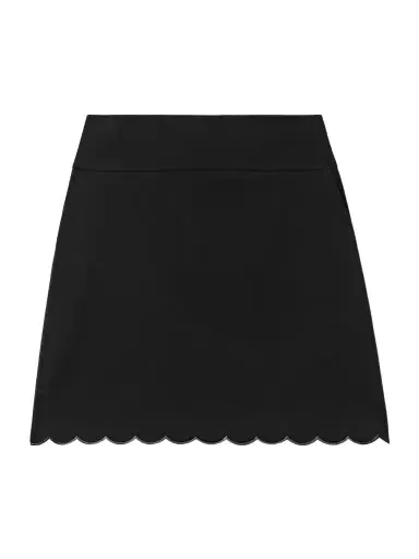Chloé Scalloped Cotton-blend Mini Skirt | Thumbnail 1