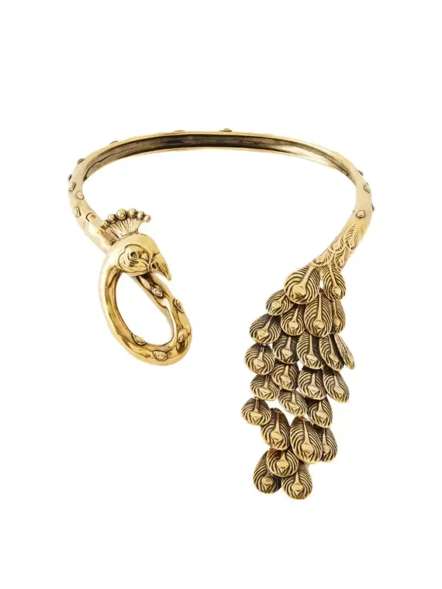 Peacock Gold-tone Choker