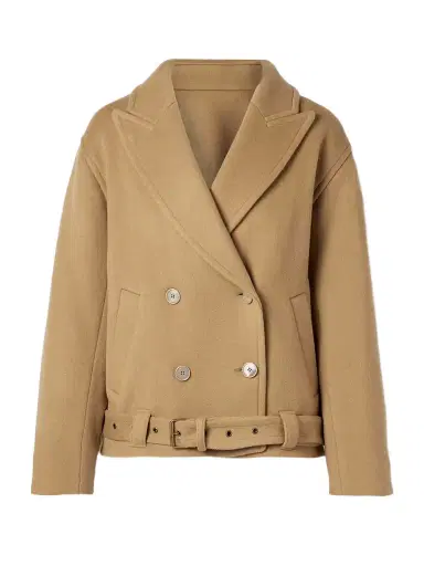 Isabel Marant Warna Double-breasted Belted Wool-blend Felt Coat | Thumbnail 1 Isabel Marant Warna Double-breasted Belted Wool-blend Felt Coat | Thumbnail 1