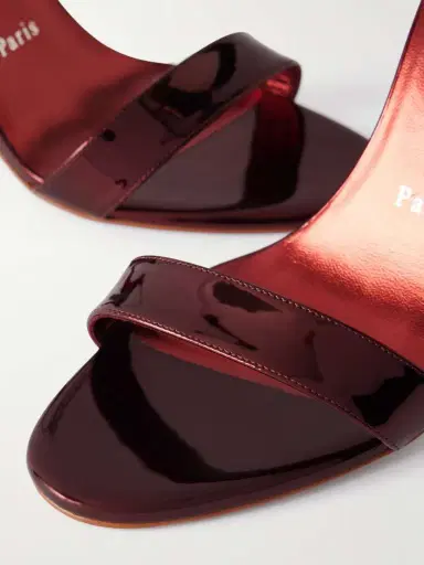 Christian Louboutin Miss Z 100 Metallic Patent Leather Sandals | Thumbnail 5 Christian Louboutin Miss Z 100 Metallic Patent Leather Sandals | Thumbnail 5
